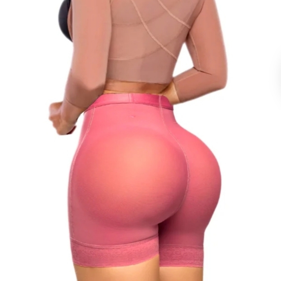 Colombian Stagmi Fajas Butt-Lift Invisble Short Shaper Bottom + Matching Thong! - Picture 6 of 15